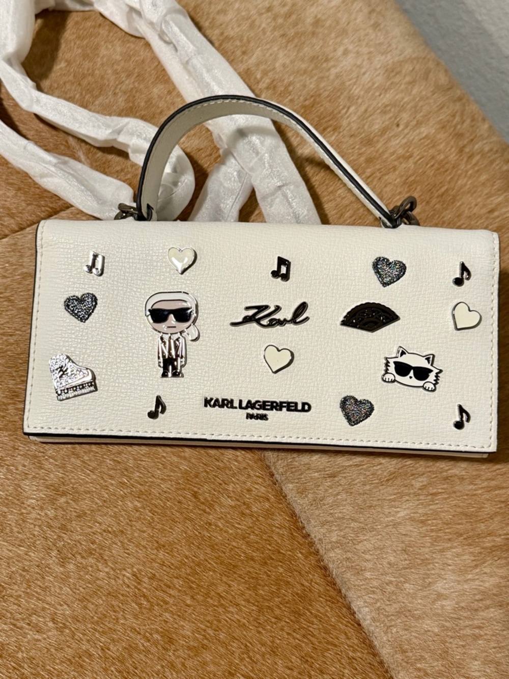 Karl Lagerfeld Jacqueline Wallet with Pins BNWT